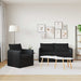 Bankstel 2 st Zwart Stof