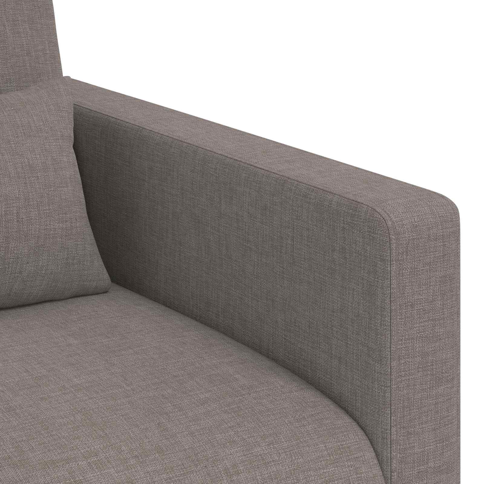 Bankstel 2 st Taupe Stof