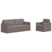 Bankstel 2 st Taupe Stof
