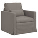 Bankstel 2 st Taupe Stof