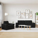 Bankstel 2 st Zwart Stof
