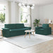 Bankstel 2 st Donkergroen Stof