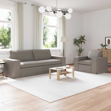 Bankstel 2 st Taupe Stof