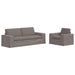 Bankstel 2 st Taupe Stof