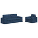 Bankstel 2 st Blauw Stof