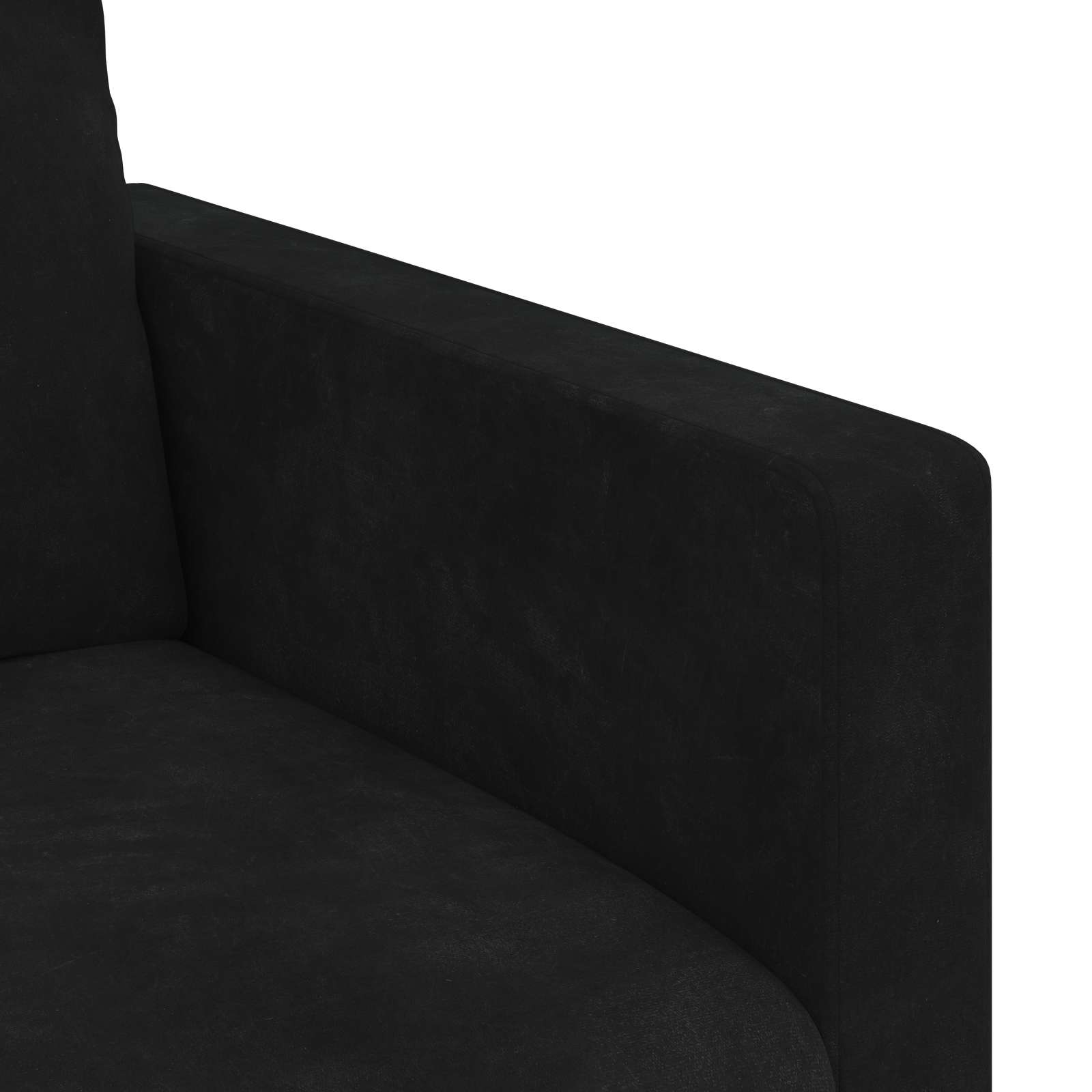 Bankstel 2 st Zwart Fluweel