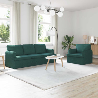 Bankstel 2 st Donkergroen Stof