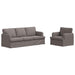 Bankstel 2 st Taupe Stof