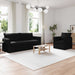 Bankstel 2 st Zwart Stof