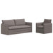 Bankstel 2 st Taupe Stof