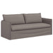 Bankstel 2 st Taupe Stof