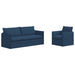 Bankstel 2 st Blauw Stof