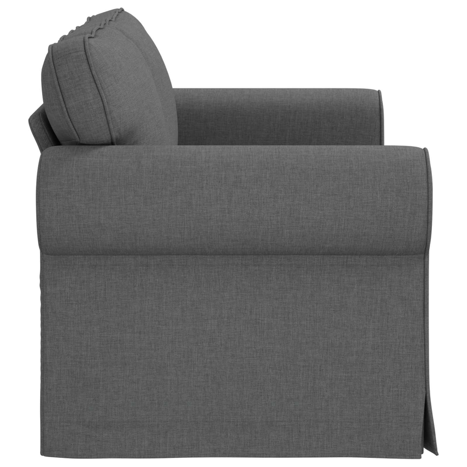 Bank Donkergrijs 155 x 82 x 80 cm Stof