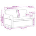 Bank Zwart 155 x 82 x 80 cm Stof
