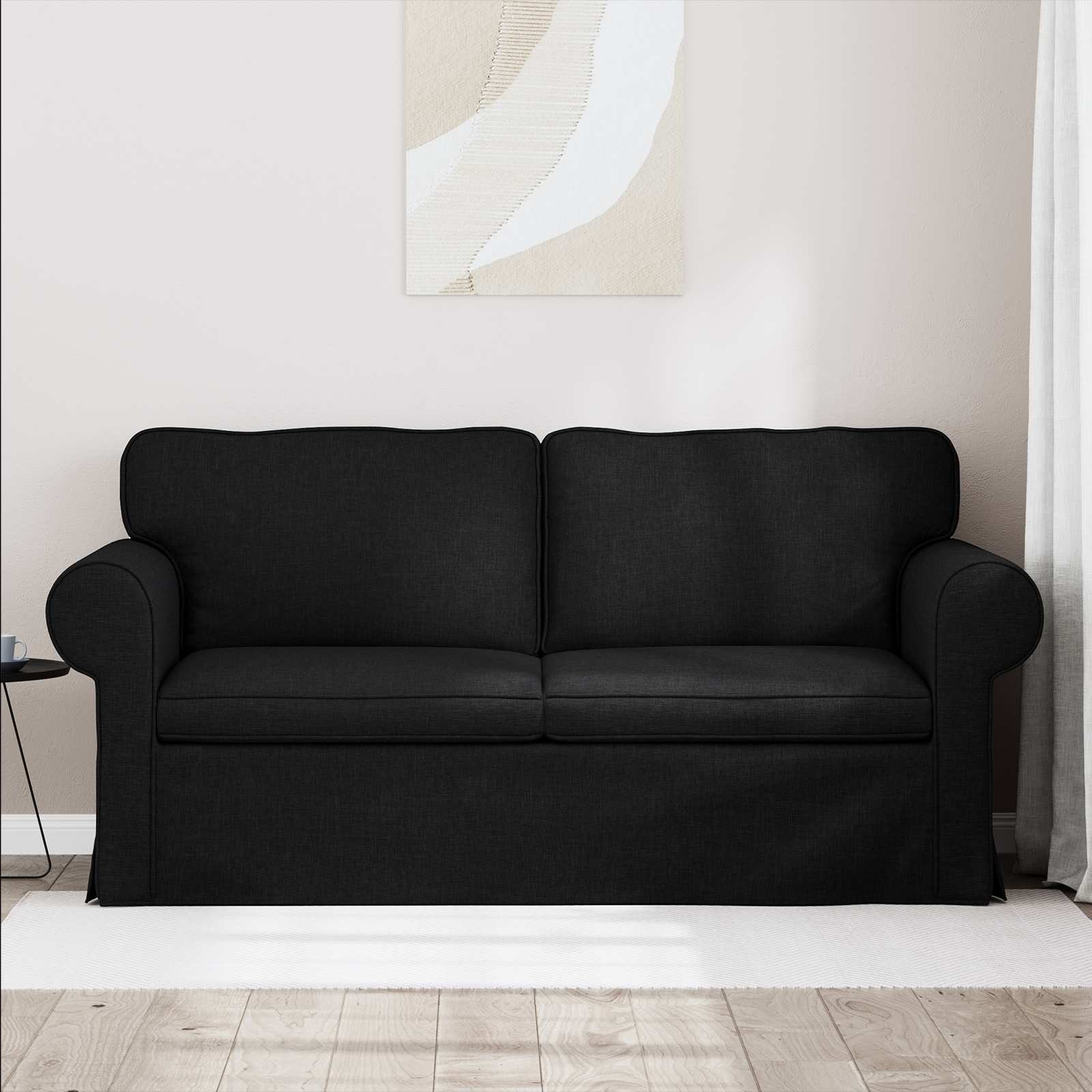 Bank Zwart 175 x 82 x 80 cm Stof