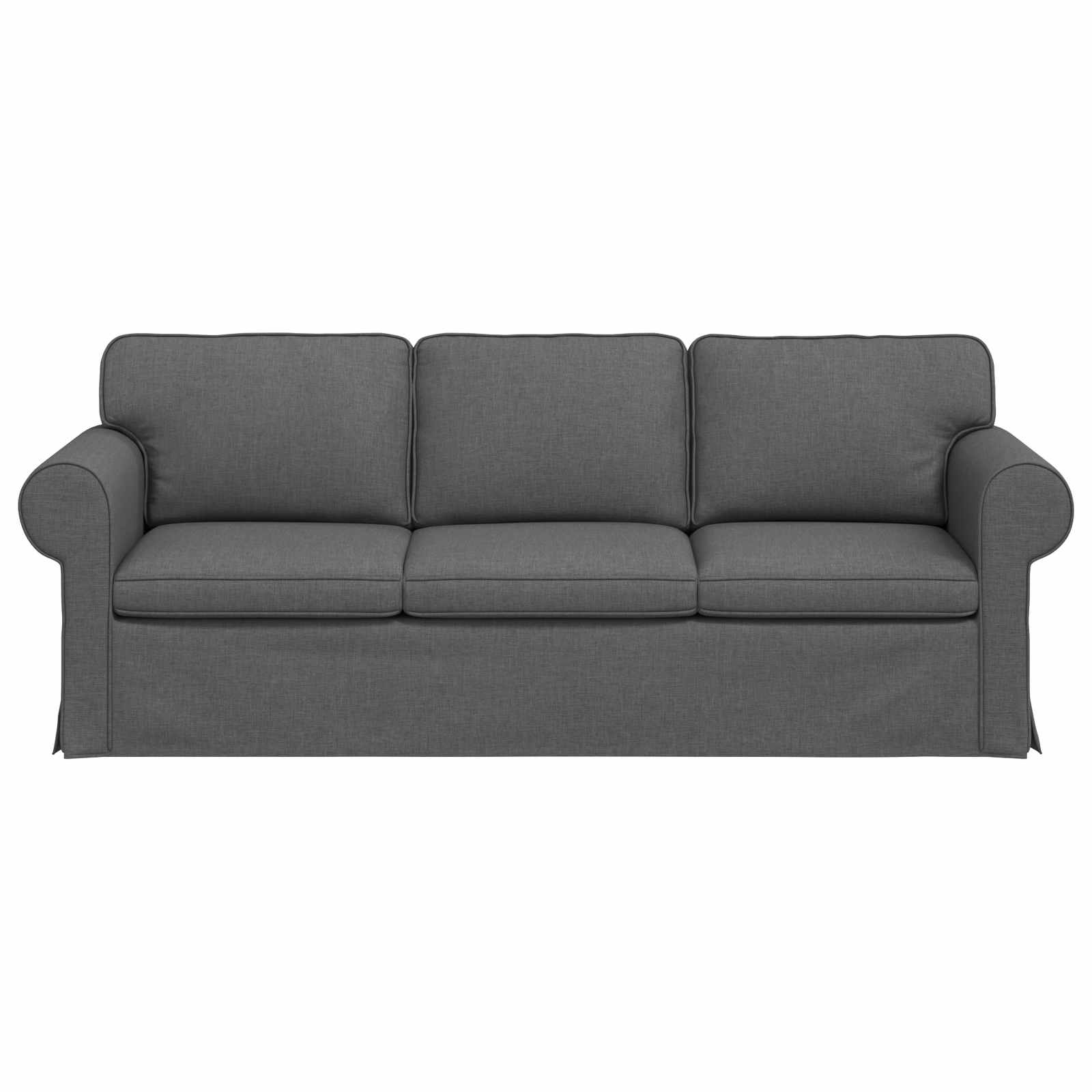 Bank Donkergrijs 215 x 82 x 80 cm Stof
