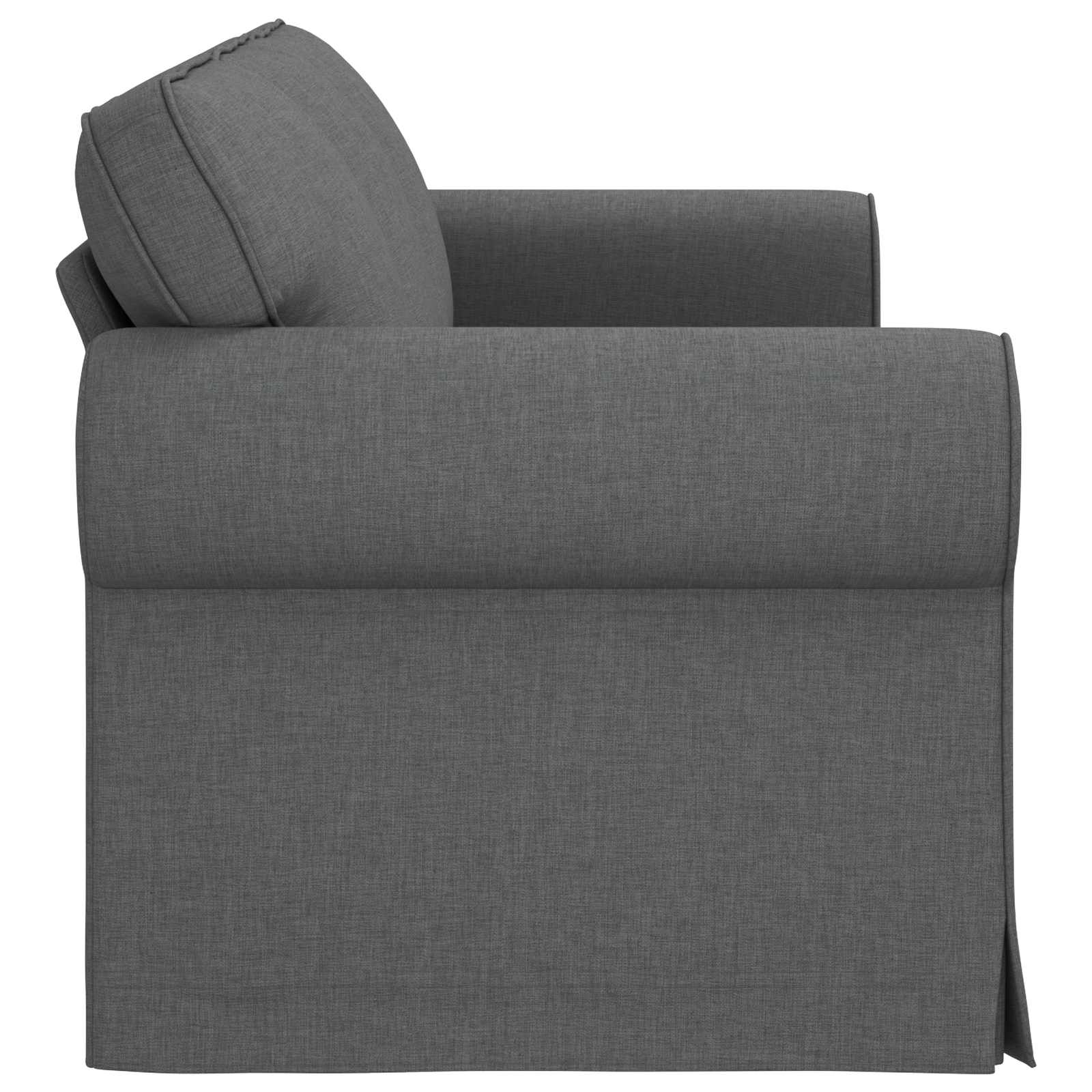 Bank Donkergrijs 215 x 82 x 80 cm Stof