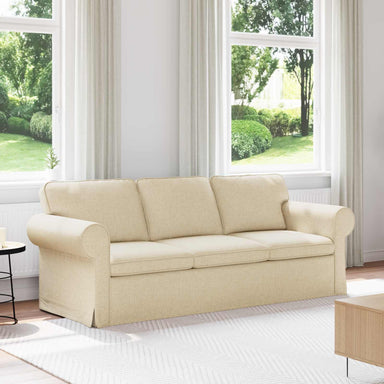 Bank Crème 215 x 82 x 80 cm Stof