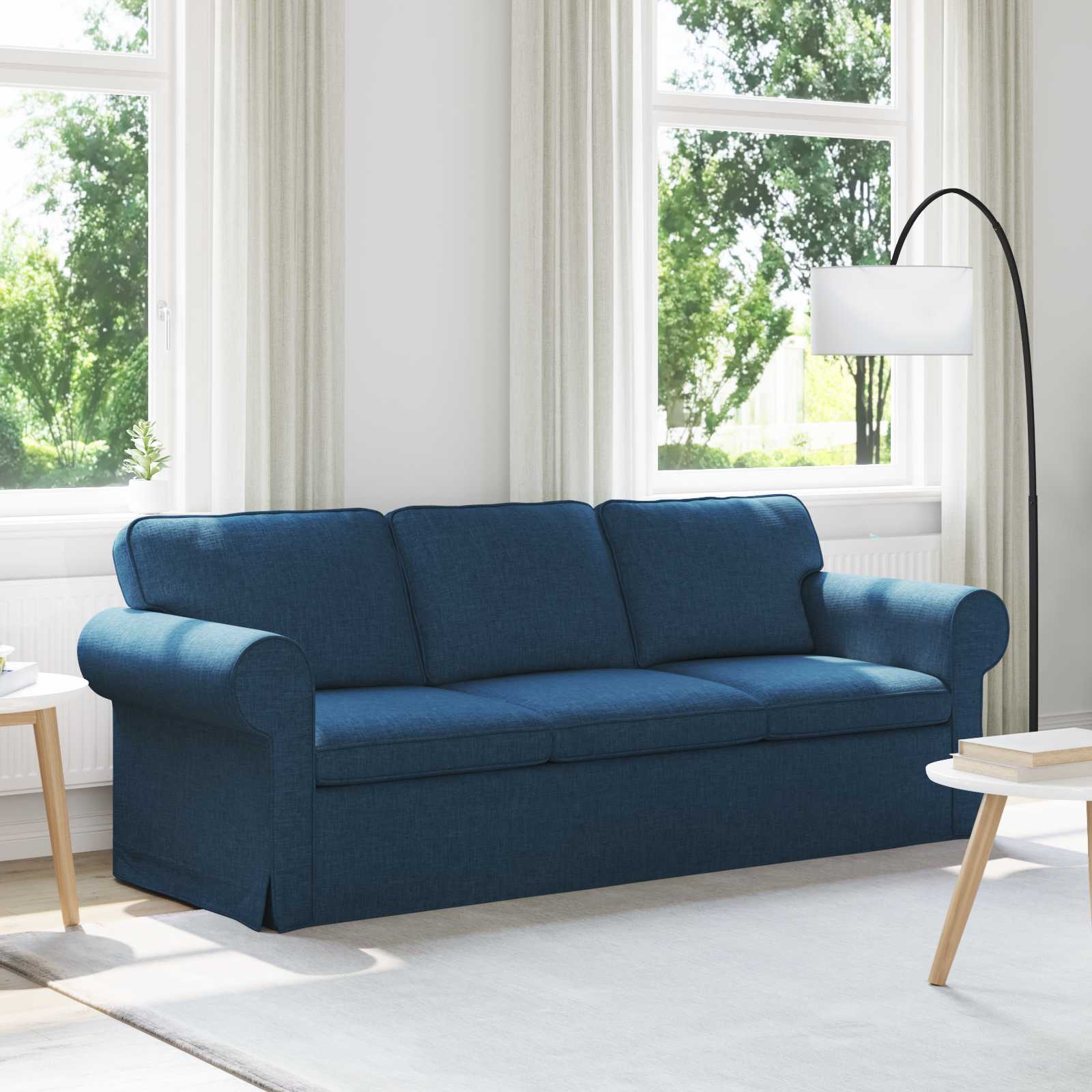 Bank Blauw 215 x 82 x 80 cm Stof