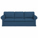 Bank Blauw 215 x 82 x 80 cm Stof