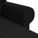 Bank Zwart 195 x 138 x 80 cm Stof