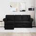 Bank Zwart 195 x 138 x 80 cm Stof