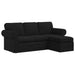 Bank Zwart 195 x 138 x 80 cm Stof