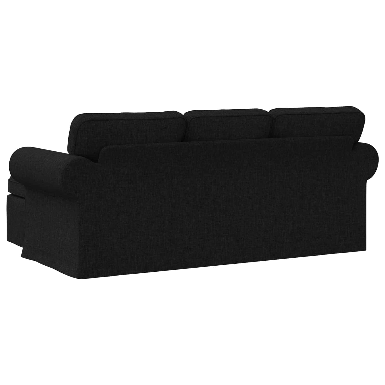 Bank Zwart 195 x 138 x 80 cm Stof