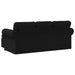 Bank Zwart 195 x 138 x 80 cm Stof