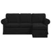 Bank Zwart 195 x 138 x 80 cm Stof