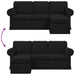 Bank Zwart 195 x 138 x 80 cm Stof