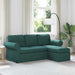 Bank Donkergroen 195 x 138 x 80 cm Stof