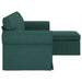 Bank Donkergroen 195 x 138 x 80 cm Stof