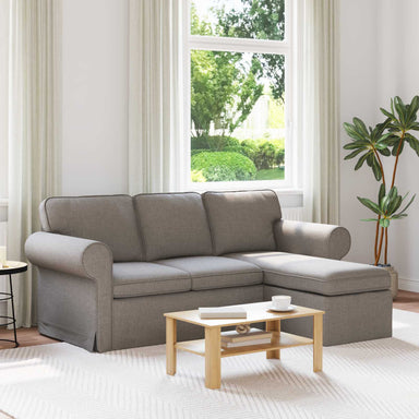 Bank Taupe 195 x 138 x 80 cm Stof