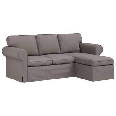 Bank Taupe 195 x 138 x 80 cm Stof
