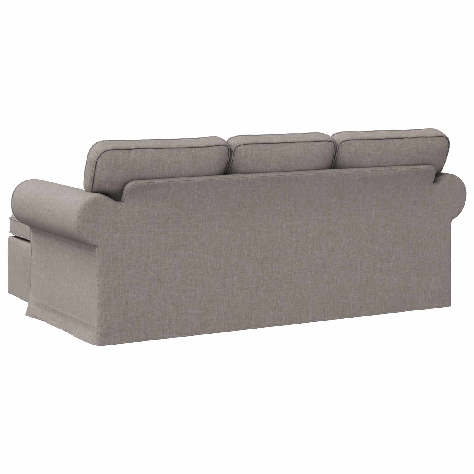 Bank Taupe 195 x 138 x 80 cm Stof