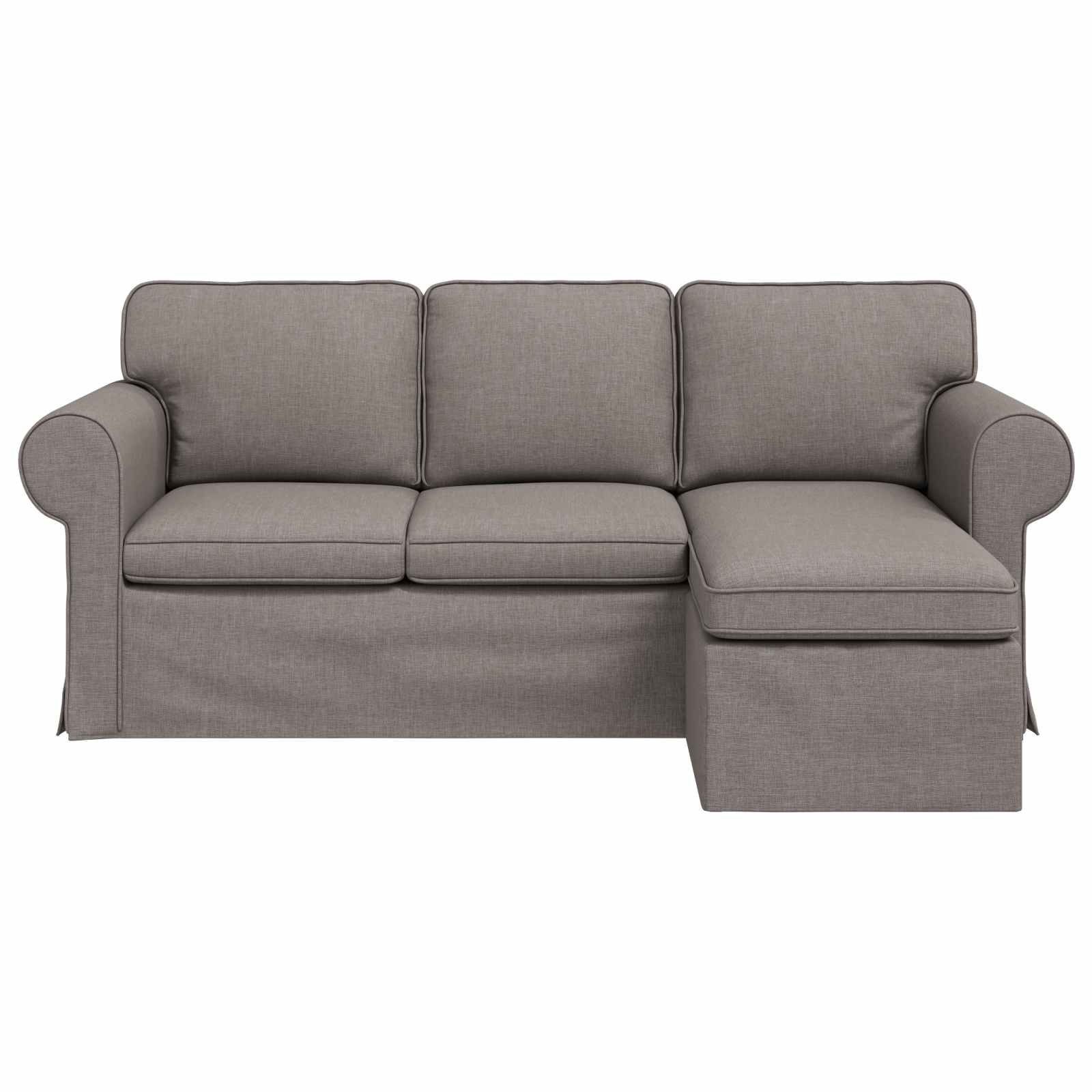Bank Taupe 195 x 138 x 80 cm Stof