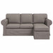Bank Taupe 195 x 138 x 80 cm Stof