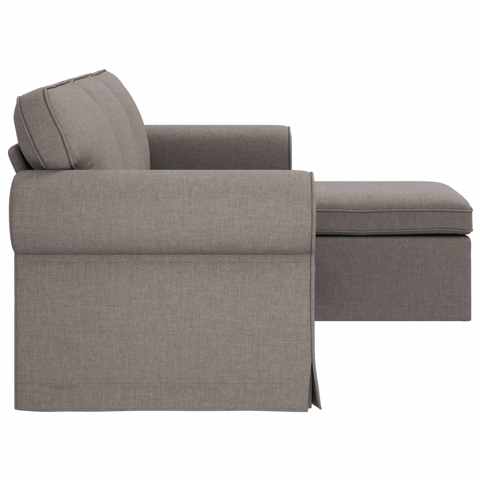 Bank Taupe 195 x 138 x 80 cm Stof