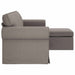 Bank Taupe 195 x 138 x 80 cm Stof
