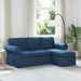 Bank Blauw 195 x 138 x 80 cm Stof