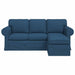 Bank Blauw 195 x 138 x 80 cm Stof