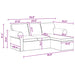 Bank Donkergrijs 215 x 138 x 80 cm Stof