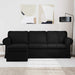 Bank Zwart 215 x 138 x 80 cm Stof