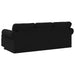 Bank Zwart 215 x 138 x 80 cm Stof