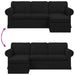 Bank Zwart 215 x 138 x 80 cm Stof