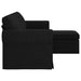 Bank Zwart 215 x 138 x 80 cm Stof