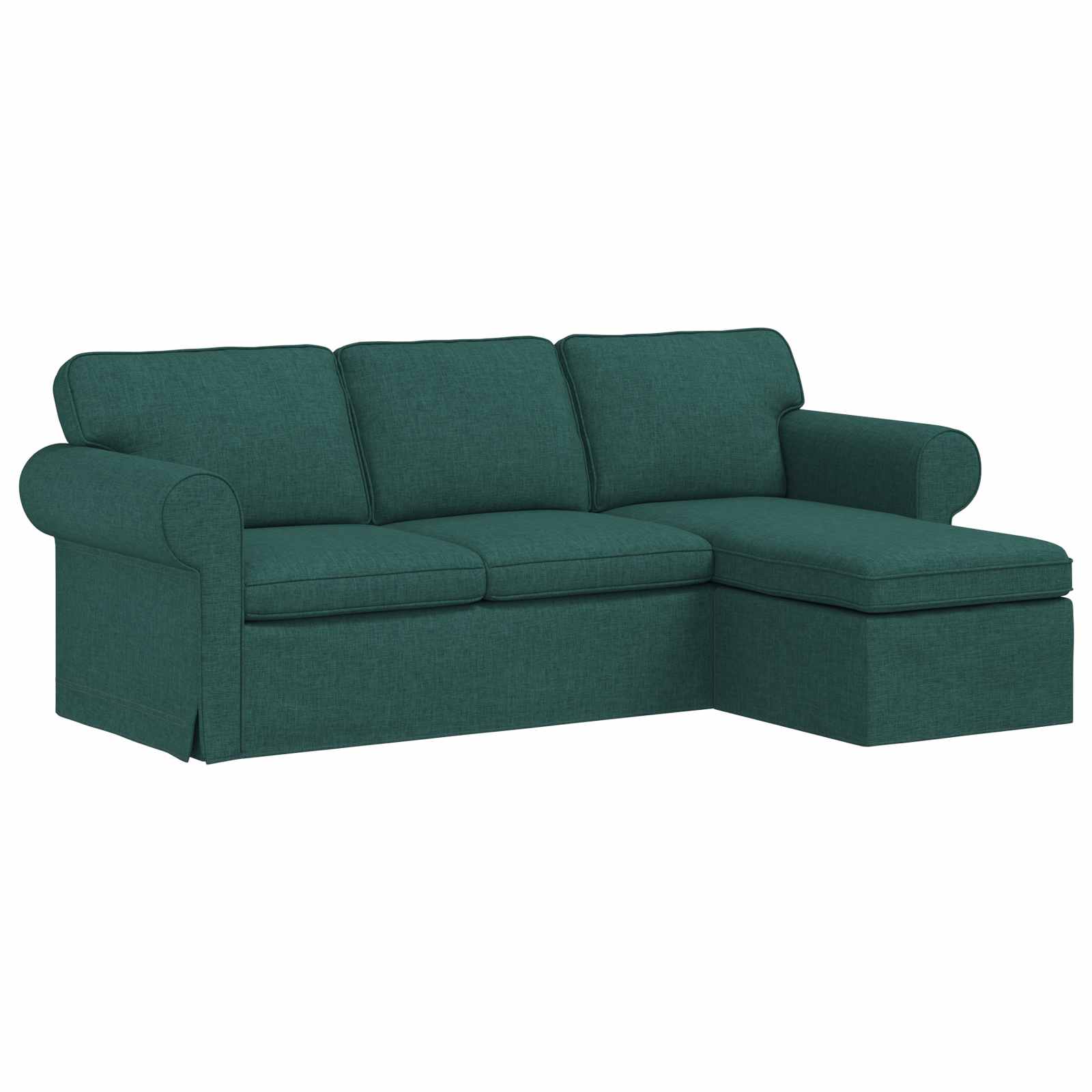 Bank Donkergroen 215 x 138 x 80 cm Stof