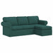 Bank Donkergroen 215 x 138 x 80 cm Stof