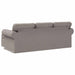Bank Taupe 215 x 138 x 80 cm Stof